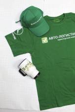 Бейсболка, футболка, термокружка «Авто-логистика» - пример работы компании Пе4атниковЪ